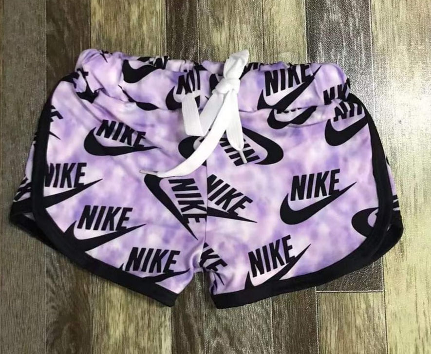 Purple nike shorts