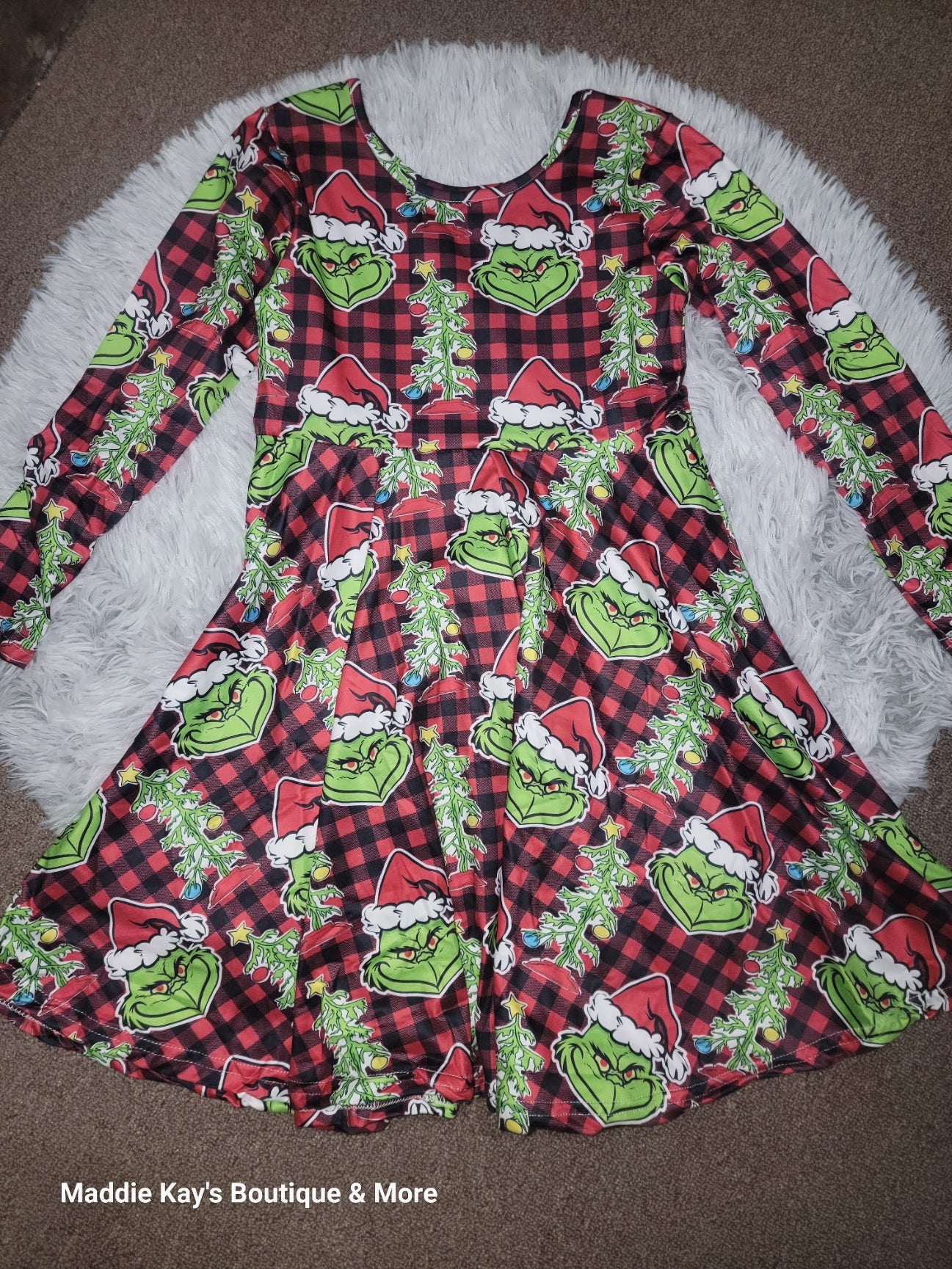 Grinch Red Plaid