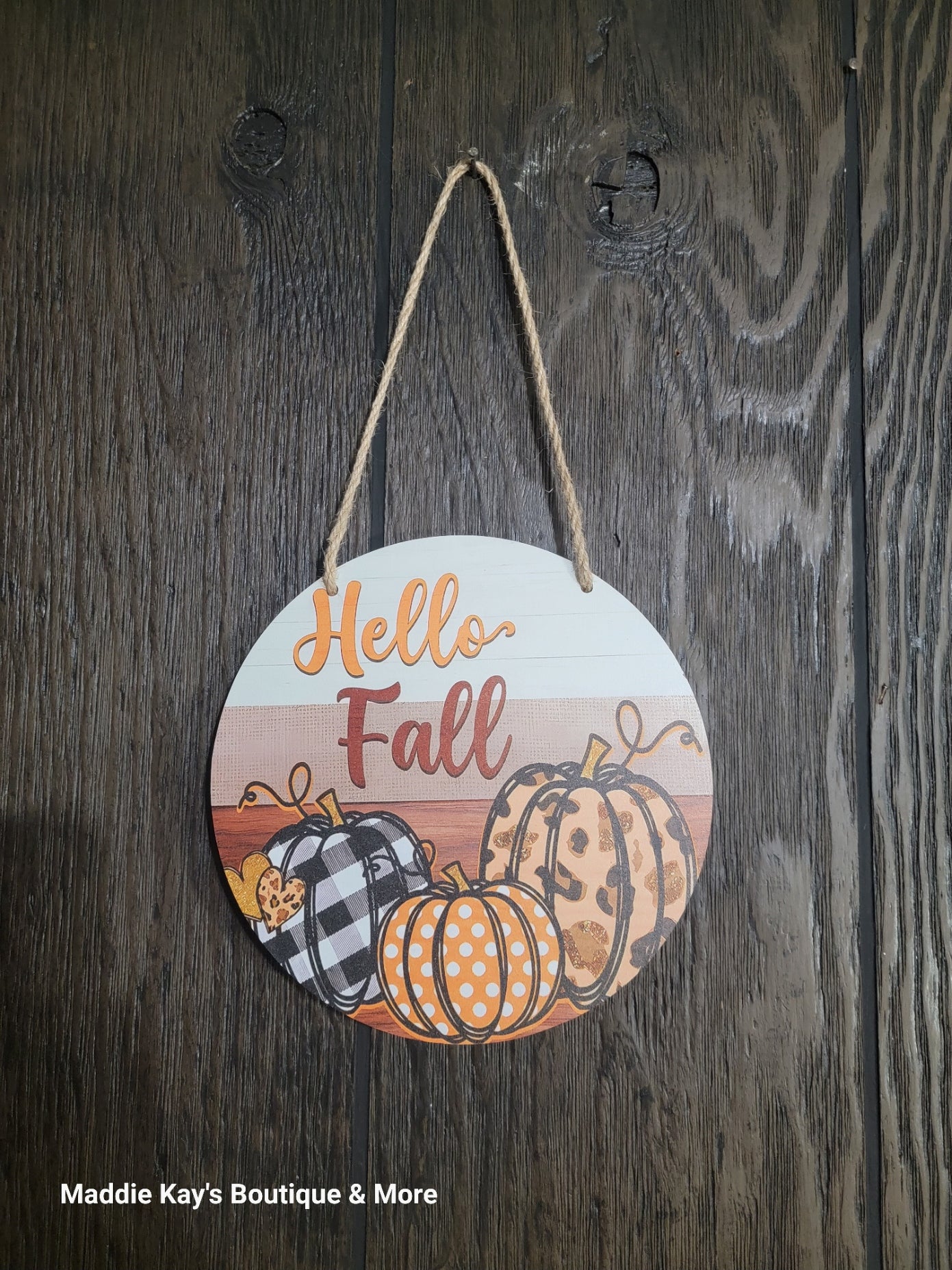 HELLO FALL WOODEN SIGN