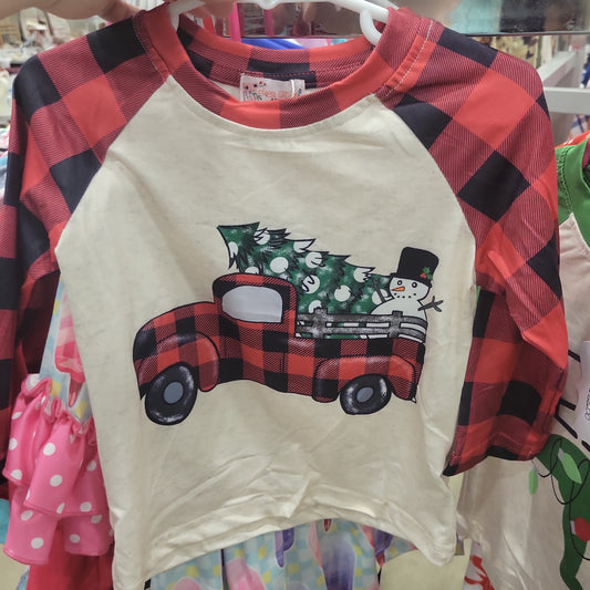 Plaid Truck Raglan