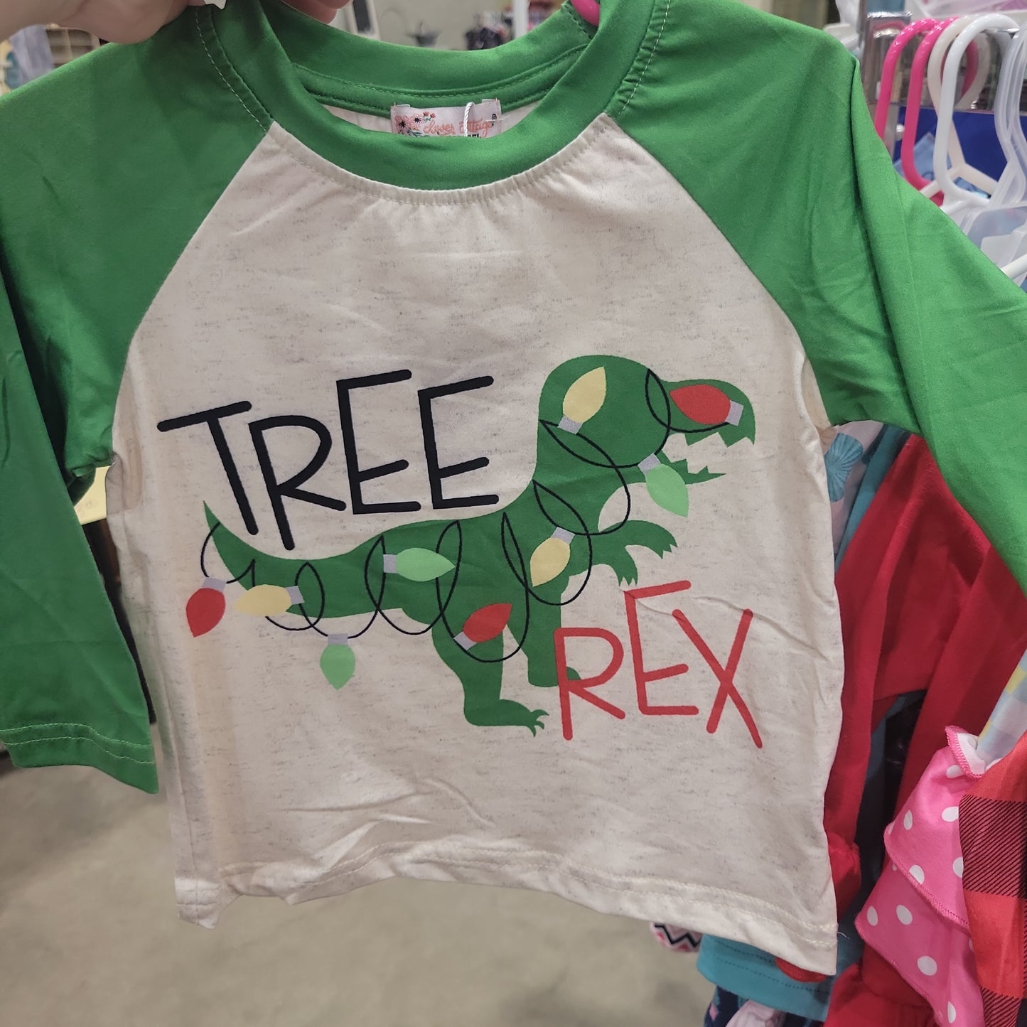 Tree Rex Raglan