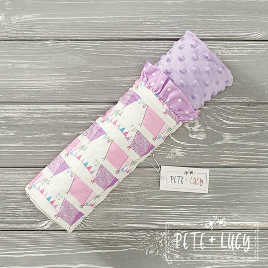 Fancy Camping Minky Blanket